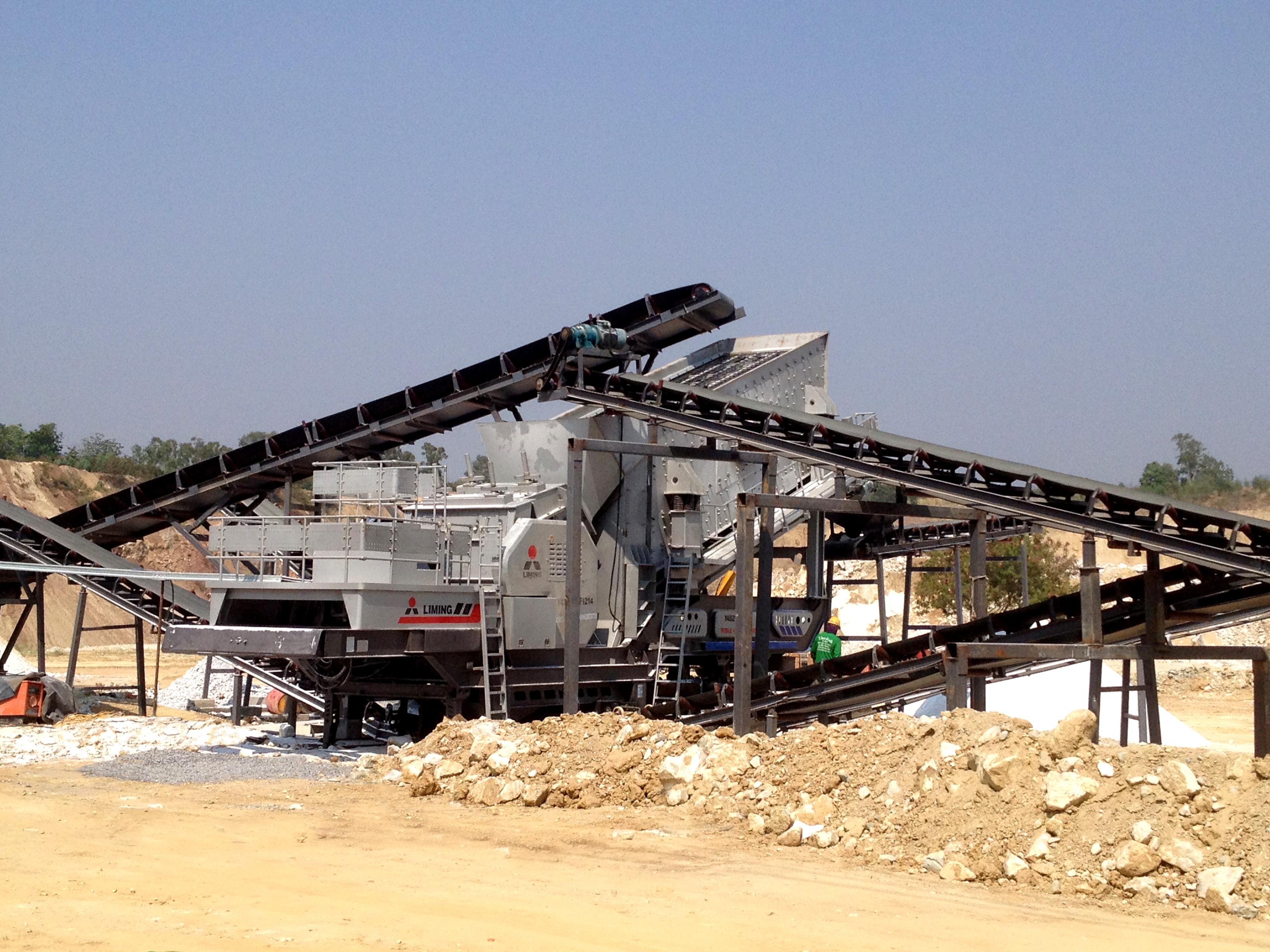 crushing asbestos