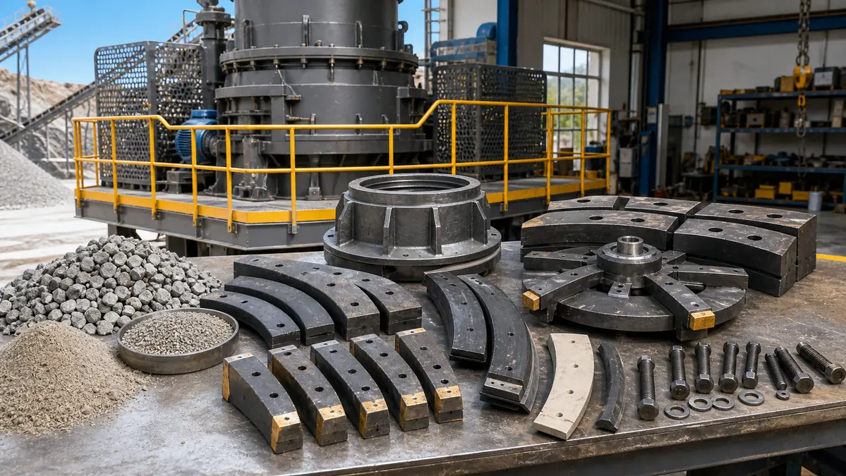 VSI Crusher Wear Parts: Rotor Tips, Anvils, Liners, and Maintenance