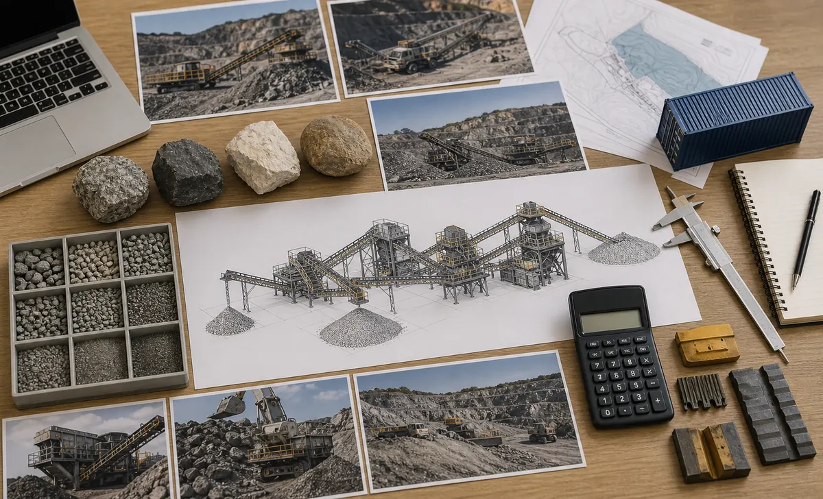 Buyer planning materials for quarry feeder crusher screen and conveyor quotation